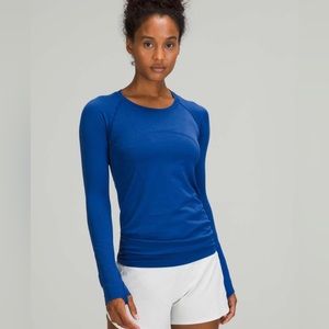 New Lululemon Swiftly Tech Long Sleeve 2.0 Symphony Blue Sz 8